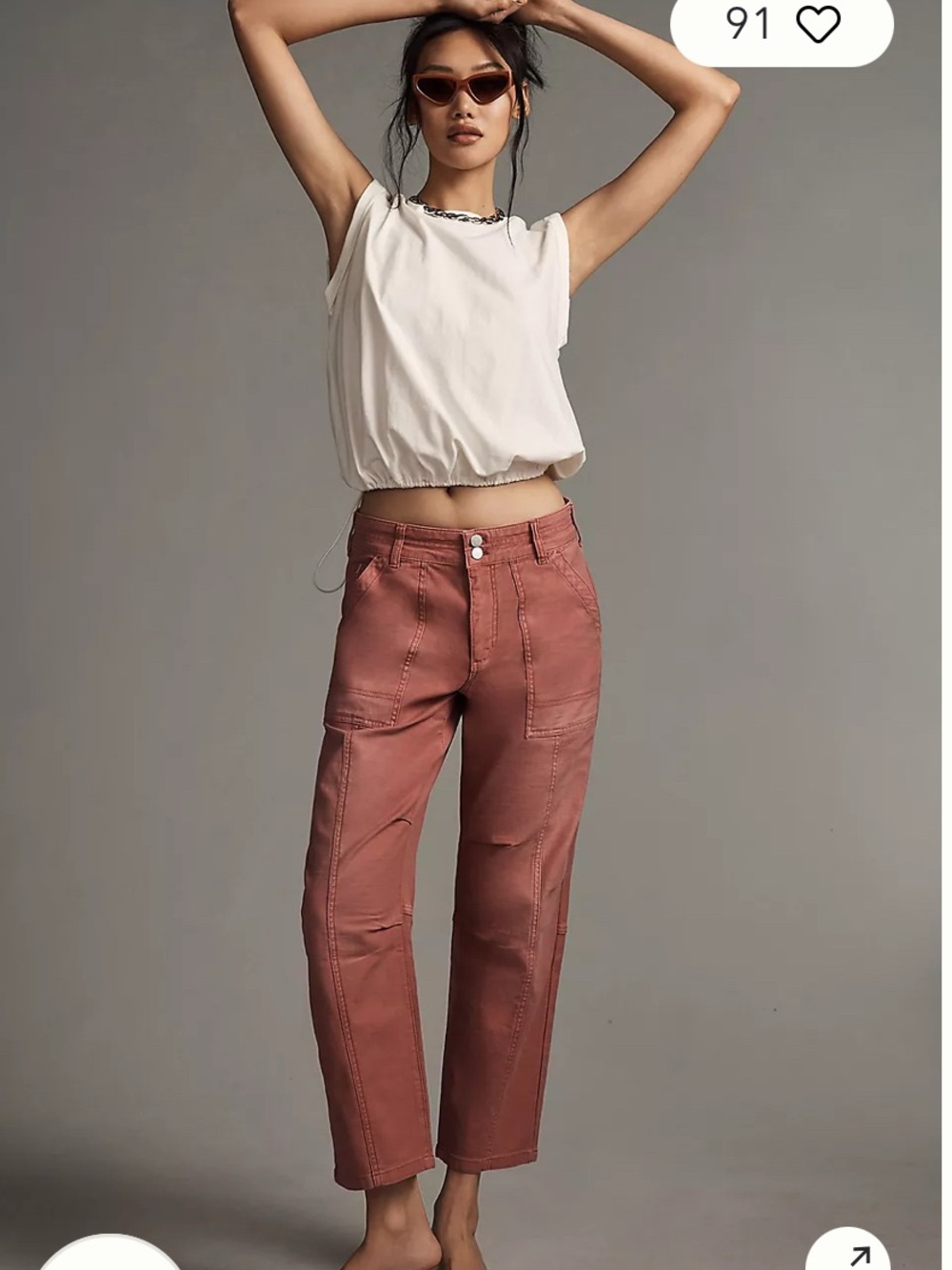 The Wanderer Crop Pants by Pilcro from Anthropologie size 30